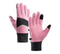 XuQiZZpp Gants de sports d'hiver coupe-vent avec doublure en polaire et poignée antidérapante pour écrans tactiles thermiques pour le ski
