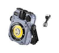 XuQiZZpp Lampe de poche portable et lumineuse pour réparation de voiture, lampe solaire magnétique, lampe de camping en plein air, étanche, lampe de travail d'urgence