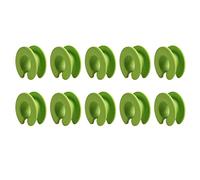 XuQiZZpp Lot de 10 cintres coupe-vent en silicone avec boucle de fixation pour corde à linge