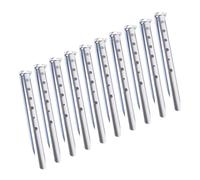 XuQiZZpp Lot de 10 piquets de tente portables résistants au vent multifonctionnels pour camping, voyage et aventure