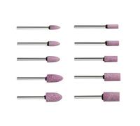 XuQiZZpp Lot de 10 têtes de meulage abrasives multi-usages avec tige de 0,3 cm pour le travail du bois, outil de polissage de pierre