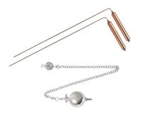 XuQiZZpp Lot de 2 baguettes de divination en cuivre portables professionnelles pour travaux sur le terrain