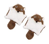 XuQiZZpp Lot de 2 jouets d'interaction pour chats en peluche avec son de papier froissé