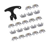 XuQiZZpp Lot de 21 crampons antidérapants pour chaussures de golf pour une traction sûre sur les verts humides et les soutes