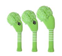 XuQiZZpp Lot de 3 couvre-têtes de club de golf tricotés - Accessoires de club de golf