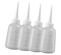 XuQiZZpp Lot de 4 flacons de lavage portables avec buse pour une distribution précise de la colle et de l'huile