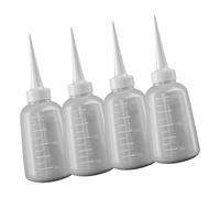 XuQiZZpp Lot de 4 flacons de lavage portables avec buse pour une distribution précise de la colle et de l'huile
