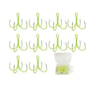 XuQiZZpp Lot de 5/10 hameçons d'ancrage quadruple en acier à haute teneur en carbone pour pêche de nuit