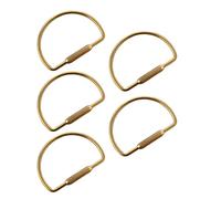 XuQiZZpp Lot de 5 porte-clés tendance faits à la main en cuivre pour la fabrication de bijoux et porte-clés