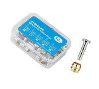 XuQiZZpp Lot de 50 raccords de tuyau de frein hydraulique pour vélo - Raccord de tuyau d'huile - Boulon de raccordement - Pour pièces de vélo - Tête de frein - Aiguille à huile