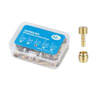 XuQiZZpp Lot de 50 raccords de tuyau de frein hydraulique pour vélo - Raccord de tuyau d'huile - Boulon de raccordement - Pour pièces de vélo - Tête de frein - Aiguille à huile