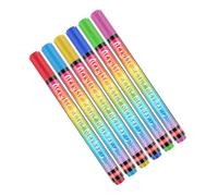 XuQiZZpp Lot de 6 stylos à ongles pour animaux de compagnie - Séchage rapide - Pour chiens et chats - Coloration vive - Pour divers articles de toilettage
