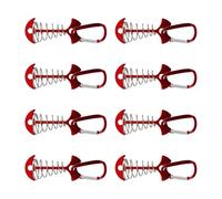 XuQiZZpp Lot de 8 piquets en spirale pour tente d'extérieur - Ancrages au sol - Piquets de camping en plein air pour la plage ou la montagne