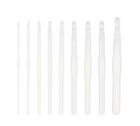 XuQiZZpp Lot de 9 crochets ergonomiques en acrylique 3-10 mm 12 mm pour tricot pour pull, écharpe, sac, chaussette et chapeau