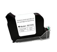 XuQiZZpp M8700K Cartouche jet d'encre noire de remplacement pour date code-barres numéro de lot impression sur diverses surfaces Compatible impression d'imagerie