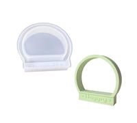 XuQiZZpp Moule artisanal en silicone robuste en forme de lettre semi-circulaire pour travaux manuels, cadeaux et projets de maison