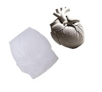 XuQiZZpp Moule en résine de silicone avec motif cœur détaillé - Convient pour les projets d'artisanat faits à la main