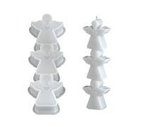 XuQiZZpp Moule en silicone avec motif Père Noël, renne et pain d'épice pour bougies et chocolats avec design facile à démouler