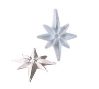 XuQiZZpp Moule en silicone avec pendentif en forme d'arbre de Noël et étoile - Convient pour la création de bougies et de savon en résine avec motifs détaillés