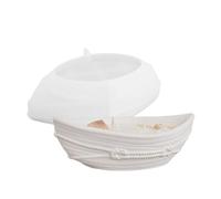 XuQiZZpp Moule en silicone élégant en forme de canoë pour bougies - Convient pour la fabrication artisanale