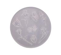 XuQiZZpp Moule en silicone en forme de fleur en résine époxy pour cupcakes, bijoux, pendentifs, loisirs créatifs, rose