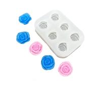 XuQiZZpp Moule en silicone en forme de rose pour bijoux, accessoires, savon, chocolat, design détaillé