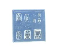 XuQiZZpp Moule en silicone réutilisable pour nail art avec motif vie marine