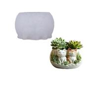 XuQiZZpp Moule en silicone souple en forme de chat pour pot de fleurs en relief Convient pour les pots de fleurs en résine coulée Articles décoratifs