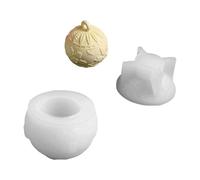 XuQiZZpp Moule flexible en silicone pour bougies - Fait à la main - Boîte de rangement pour bijoux - Moule facile à démouler en relief