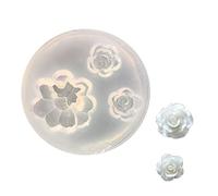 XuQiZZpp Moules à bonbons en silicone en forme de fleur réutilisables Accessoires de cuisson Outil de cuisson pour décoration de gâteau Moules à fondant en silicone Petit modèle