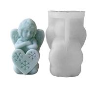 XuQiZZpp Moules à bougies en silicone pour loisirs créatifs - Série de Noël - Moule en silicone - Texture en silicone