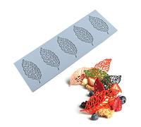 XuQiZZpp Moules en silicone antiadhésifs en forme de feuille pour bonbons, chocolats, gâteaux, gâteaux d'anniversaire, moules de cuisson en silicone