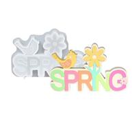 XuQiZZpp Moules en silicone en forme de lettre de Pâques pour la fabrication de savons, de chocolats, multi-usages pour moulage de résine, moule de Pâques