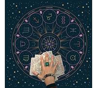 XuQiZZpp Nappe de divinations - Tapisseries - 12 constellations - Nappe de cartes de tarots astrologiques - Sorcellerie - Tissu de divinations