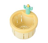 XuQiZZpp Panier filtrant d'évier en forme de cactus - Portable - Collecteur de déchets de cuisine - Avec motifs de presse - Installation simple - Filtre d'évier de cuisine