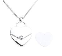 XuQiZZpp Phrase amour lettre collier enveloppe médaillon colliers Message Secret coeur médaillon bijoux pour copines enveloppe