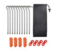 XuQiZZpp Piquets de tente d'extérieur de type lourd Ancrages au sol Piquets de tente de camping en plein air pour la stabilité des engrenages extérieurs