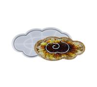 XuQiZZpp Plateau de rangement de bijoux en forme de nuage unique - Plaque de moulage en résine - Petit outil d'art - Moules époxy pour débutants - Organisateur de bijoux - Moule de décoration, Grand