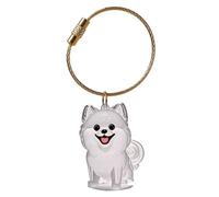 XuQiZZpp Porte-clés commémoratif pour animaux de compagnie pour conserver les poils de chien ou les cendres de crémation dans une boîte durable porte-clés perte d'animal domestique condoléances