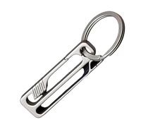 XuQiZZpp Porte-clés en alliage métallique avec clip à la taille - Porte-outils d'extérieur - Anneaux anti-perte - Porte-outils d'extérieur