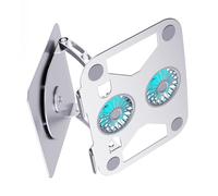 XuQiZZpp Support réglable pour ordinateur portable rotatif à 360 degrés pour ordinateurs portables et tablettes jusqu'à 15,9" avec hauteurs de 50 mm et 290 mm en acier au carbone