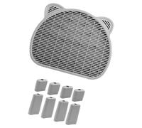 XuQiZZpp Tapis de piège à litière pour Chats, antiéclaboussures, avec Double Drainage, Conception pour boîte, piégeage Facile des litières, Plateau pour Chats à Faible Entretien