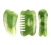 XURJUMI 3 Pièces Gua Sha Grattage Massage outil Hand MadeConseil Guasha, Gua Sha Visage - Outils De Massage Pour Le Visage Et Le Corps