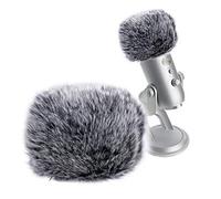 XURJUMI Housse de Microphone, Housse de Protection pour Pare-Brise en Fourrure Compatible avec Blue Yeti, Condenseur Yeti Pro
