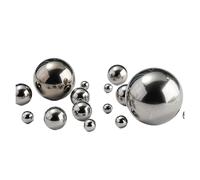 Xuro 1-100 pièces 304 billes en acier inoxydable Dia 1/1.5/2/2.381/2.5/3/3.175/3.969-36mm perles en acier à roulement lisse de haute précision(1Pcs,9.5mm)