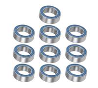 Xuro 10 roulements à billes bleus MR105 2RS 5*10*4mm for voitures et camions RC électriques miniatures (compatibles MR74, MR85, MR95, MR106, MR126, MR128, MR148, 6700)(ABEC-5_10PCS_MR115 5X11X4MM)