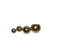Xuro 100 pièces Boules de cuivre Dia 1mm 1.2mm 1.8mm 2mm-9mm 9.525mm Boule en Laiton Massif H62 Ronde précision Perles Lisses(1.2mm)