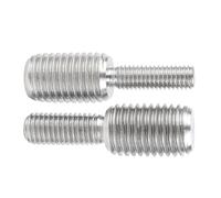 Xuro Boulons de réduction M4 M5 M6 M8 M10 M12 M16 avec vis sans tête à double extrémité for conversion d'adaptateur d'appareil photo en acier inoxydable 304(M10x25to m14x25(1pcs)