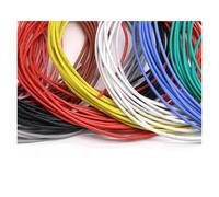 Xuro Câble électronique LED DIY UL3239 en cuivre étamé isolé Silicone, 2 m/5 m, calibres 30, 28, 26, 24, 22, 20, 18, 16, 14, 12, 10 et 8 AWG, 3 KV.(Red,5 Meters,12AWG)