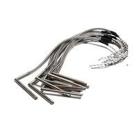 Xuro Cartouche chauffante type L, résistance 6-12 mm, angle droit, tube de chaleur électrique à extrémité unique, 50-200 mm, anti-brûlure à sec, 2 pièces(10x150mm 220V 370W)